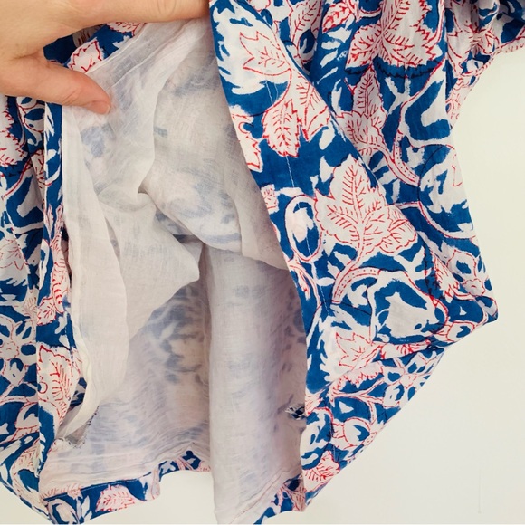 HOLLY SHAE DESIGN Kate Blouse in blue & red floral - Picture 6 of 6